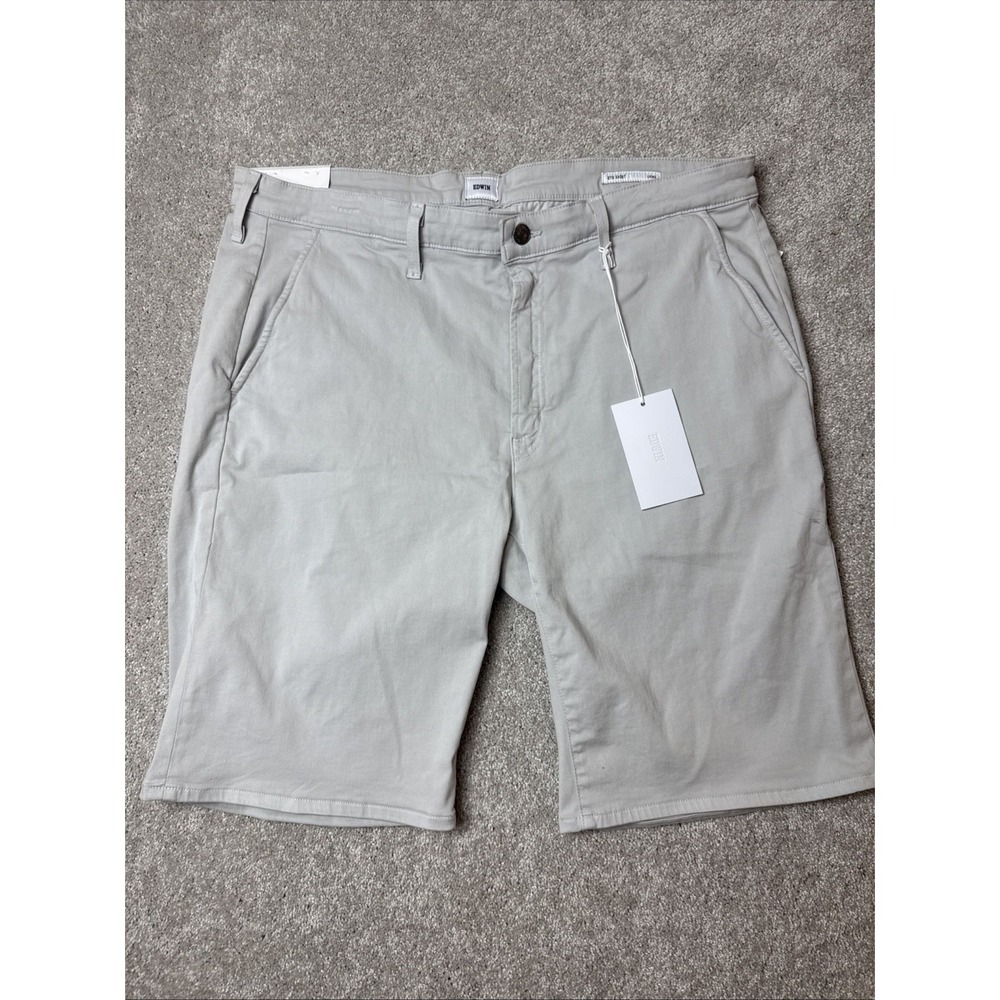 NWT 10-inch Stone Grey Endurance Otis Short from‎ Edwin, Size 38